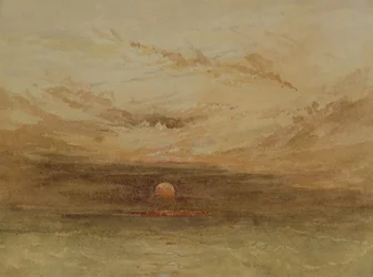 Baltische Szene eines Sonnenuntergangs